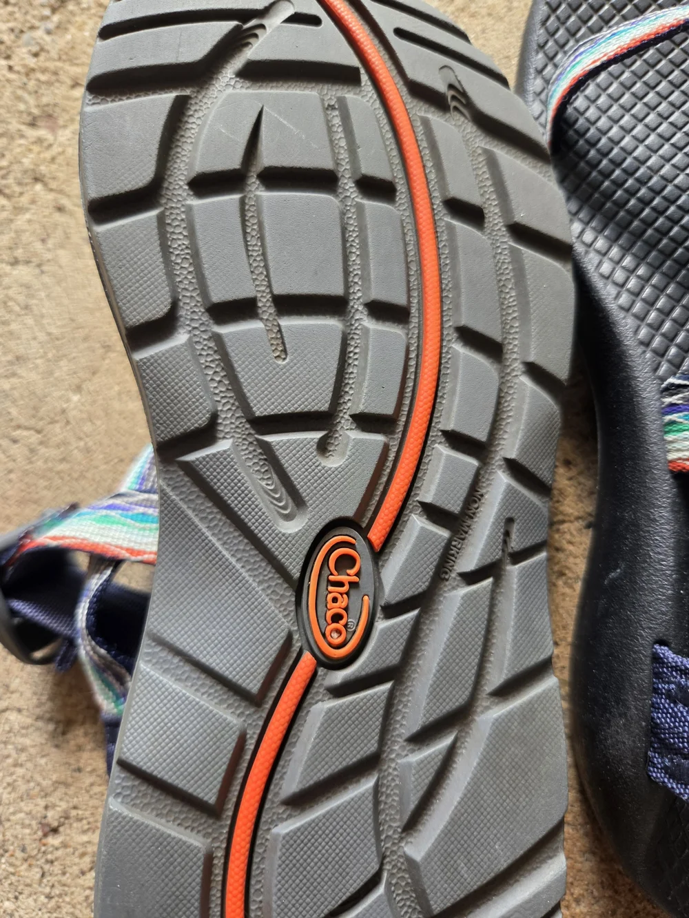 Chaco Kids Black Sandals with Multicolor Straps